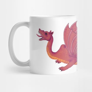 Red Dragon and Wing Pattern Mug